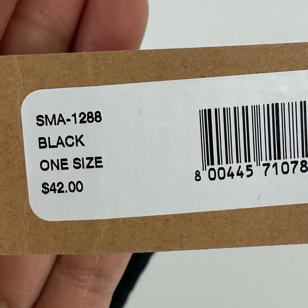 Steve Madden Black Bucket Hat Gold Logo SMA-1288 One Size‎ New With Tags